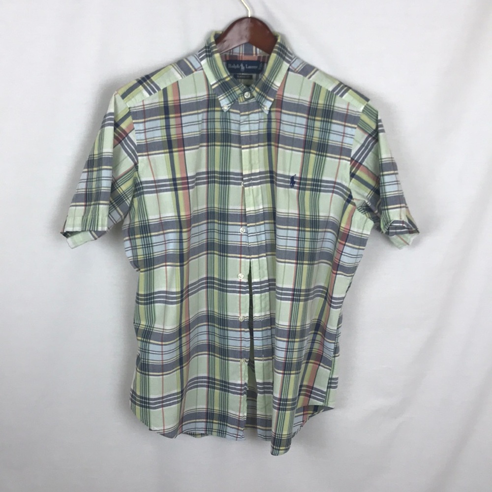 3/50 RL PLAID SERIES BUTTON DOWN